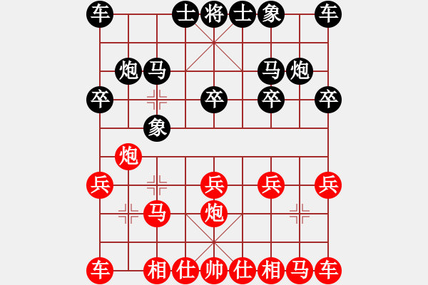 象棋棋譜圖片：bbboy002[紅] -VS- 飛行者LIANG[黑] - 步數(shù)：10 