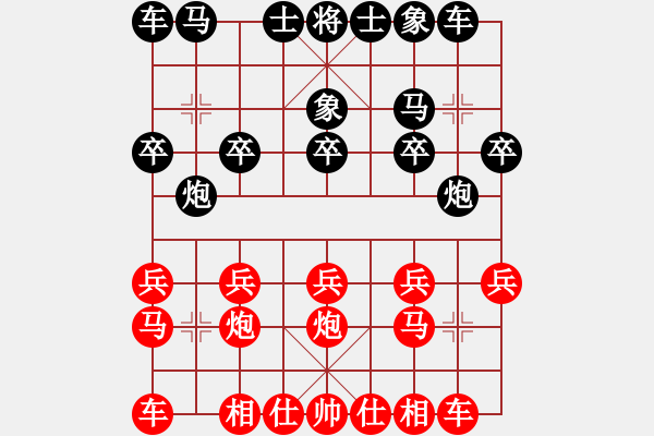 象棋棋譜圖片：小亮[78580655] -VS- 在路上[1084944638] - 步數(shù)：10 