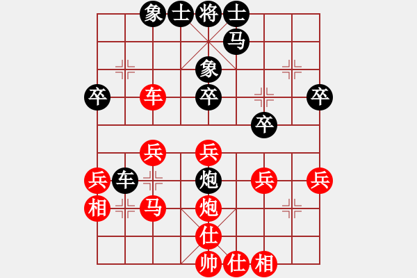 象棋棋譜圖片：中炮對(duì)屏風(fēng)馬雙炮過河 - 步數(shù)：30 