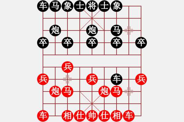 象棋棋譜圖片：葬心紅勝紀(jì)水1【仙人指路對(duì)中炮】 - 步數(shù)：10 