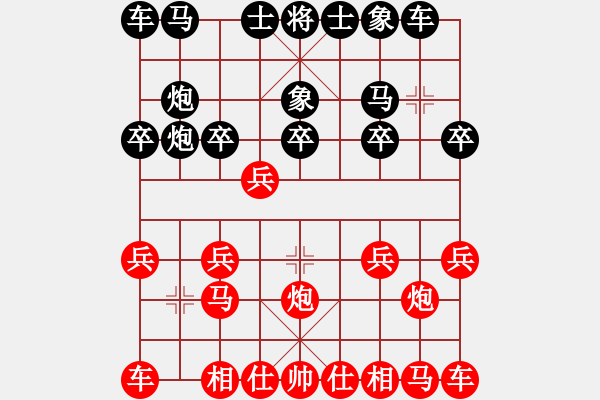 象棋棋譜圖片：天天象棋手機(jī)五月六日晚間對弈――鳴雄雞先負(fù)我心亦然 - 步數(shù)：10 