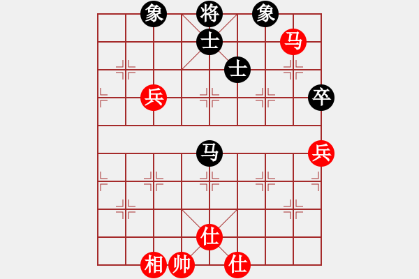 象棋棋譜圖片：棋童二(9段)-和-wyxhehe(5段) - 步數(shù)：110 