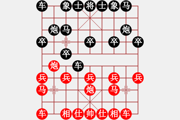 象棋棋譜圖片：三1 江蘇淮安秦井明先負(fù)盱眙棋協(xié)桂杏來(lái) - 步數(shù)：10 