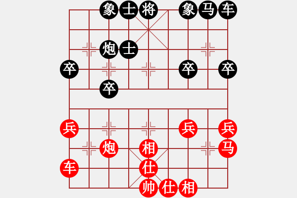 象棋棋譜圖片：214局 C99- 五九炮對屏風馬-小蟲引擎23層(2587) 先勝 魏延(1500) - 步數(shù)：30 