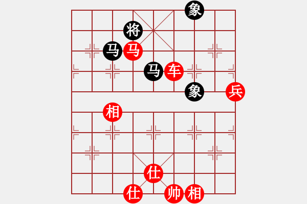 象棋棋譜圖片：10103局 A50-仕角炮局-旋九專雙核-業(yè)余 紅先勝 小蟲引擎24層 - 步數(shù)：110 