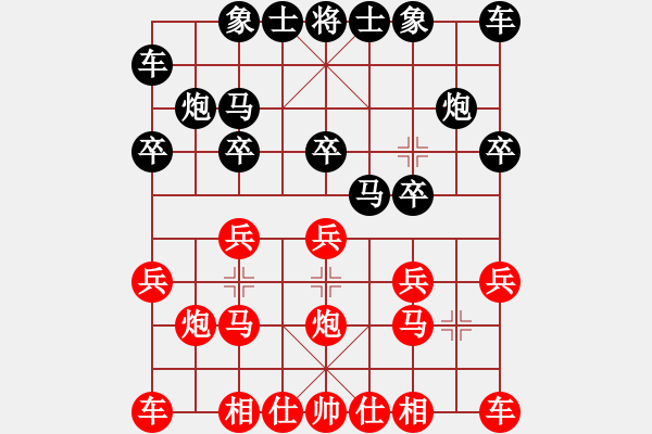 象棋棋譜圖片：[13級]浩軒爺 先勝 [12級]王振國 - 步數(shù)：10 