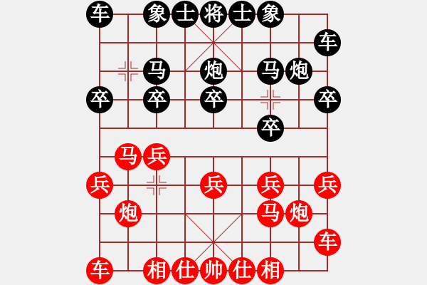 象棋棋譜圖片：ruond 1 (Kyle) WIN - 步數(shù)：10 