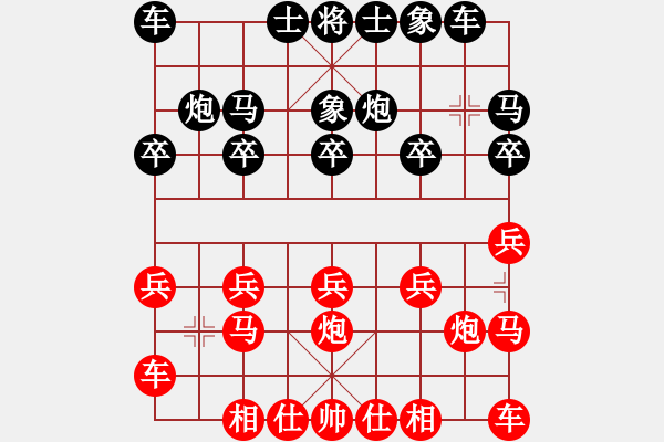 象棋棋譜圖片：橫才俊儒[紅] -VS- 星雨[黑] （天生才士定多癖　君與此圖皆可傳） - 步數(shù)：10 