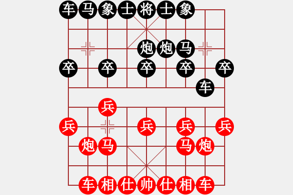 象棋棋譜圖片：葬心紅勝13539384651【仙人指路對中炮】 - 步數(shù)：10 