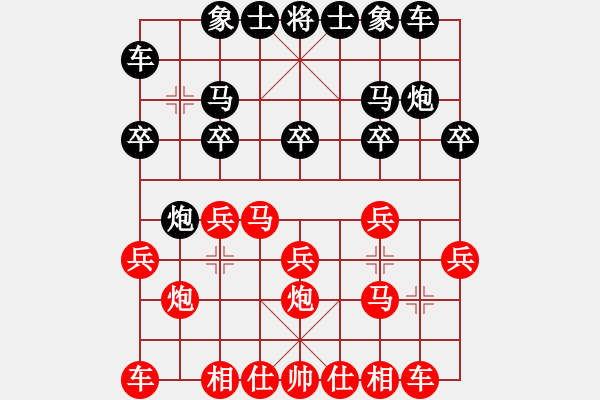 象棋棋谱图片：张国涵（3先）和郑惟桐网络赛（第2局） - 步数：10 