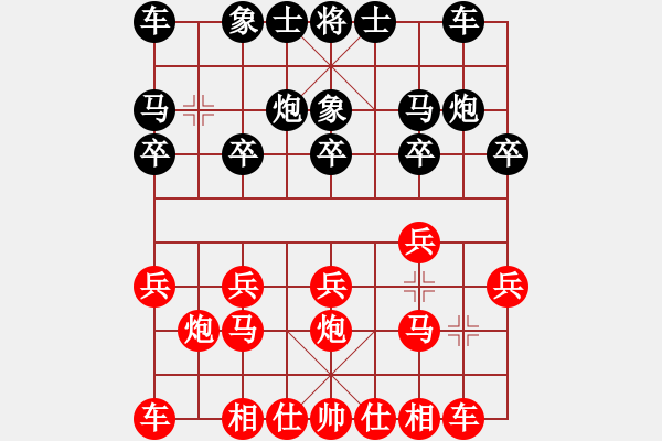 象棋棋譜圖片：1 - 步數(shù)：10 