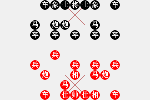 象棋棋譜圖片：翔暉汽車(4段)-負-聊城練棋攤(7段) - 步數(shù)：10 