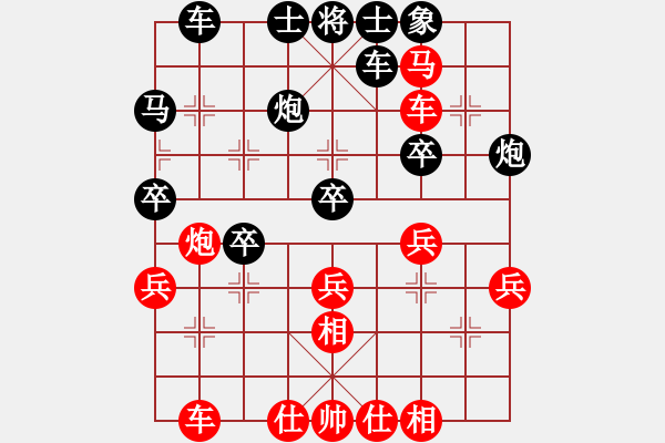 象棋棋譜圖片：翔暉汽車(4段)-負-聊城練棋攤(7段) - 步數(shù)：40 