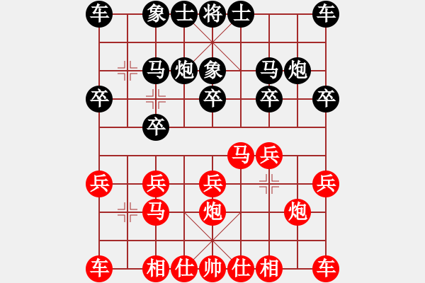 象棋棋譜圖片：第十一輪貴州 夏俊明先勝黑龍江鄧振東 - 步數(shù)：10 