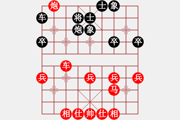 象棋棋譜圖片：百思不得棋解[575644877] -VS- 巔峰[460980741] - 步數(shù)：40 