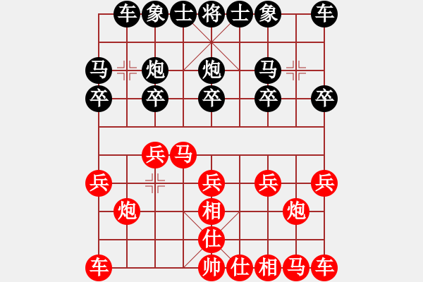 象棋棋譜圖片：殺人魔王(5段)-負(fù)-帥到臉?biāo)⒖?7段) - 步數(shù)：10 