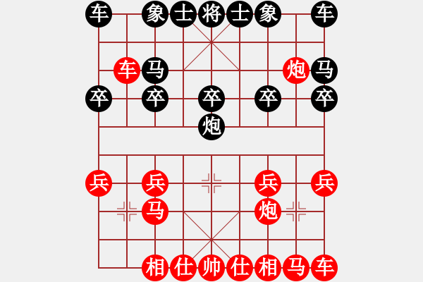 象棋棋譜圖片：金鉤炮對右中炮1227 - 步數(shù)：10 