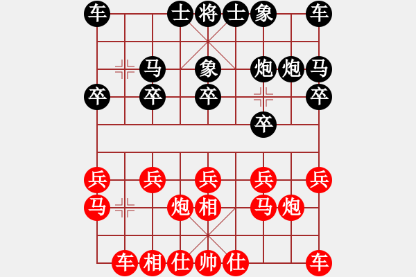 象棋棋譜圖片：王大明     先負(fù) 楊堯雄     - 步數(shù)：10 