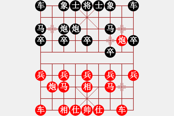 象棋棋譜圖片：kurichiki(6段)-和-玉指纖纖(6段) - 步數(shù)：10 