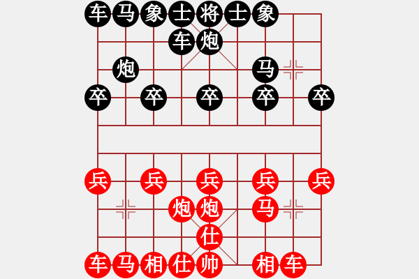 象棋棋譜圖片：天天華上論劍Miracle業(yè)四先負(fù)太守棋狂 - 步數(shù)：10 