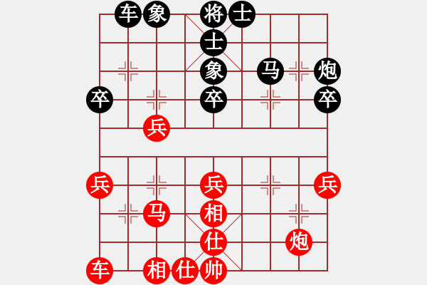 象棋棋譜圖片：泡妞總教練(天罡)-和-漂流鴻船(北斗) - 步數(shù)：40 