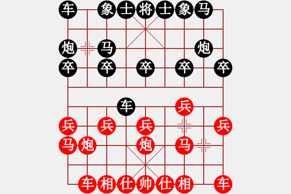 象棋棋譜圖片：徐超       先勝 童本平     - 步數(shù)：10 