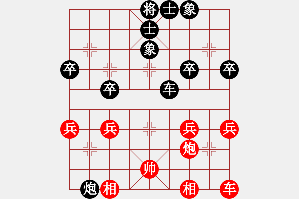 象棋棋譜圖片：天龍【紅】VS櫻花【黑】中炮橫車對(duì)屏風(fēng)馬 - 步數(shù)：42 