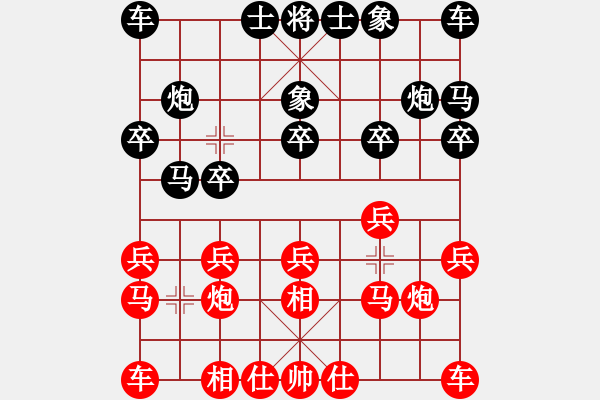 象棋棋譜圖片：云南省棋牌運(yùn)動(dòng)管理中心 付旌臣 勝 山東省棋牌運(yùn)動(dòng)管理中心 陳富杰 - 步數(shù)：10 