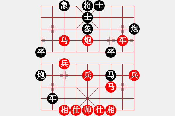 象棋棋譜圖片：大師網(wǎng)個(gè)人錦標(biāo)賽 石升華 先和 品棋-老虎 - 步數(shù)：40 