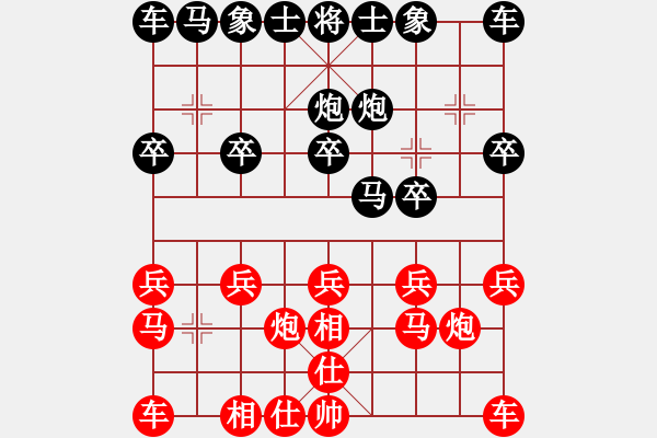 象棋棋譜圖片：后勝平常心：河被捉輾轉(zhuǎn)丟象死 殺炮奪勢(shì)強(qiáng)攻雙車錯(cuò) - 步數(shù)：10 