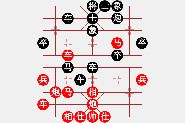 象棋棋譜圖片：飛花無憂(2段)-勝-教父(9段) - 步數(shù)：40 