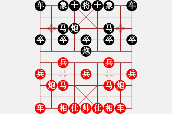 象棋棋譜圖片：葬心紅勝超級魚腩豬【仙人指路】 - 步數(shù)：10 