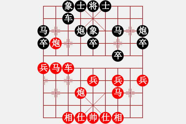 象棋棋譜圖片：豹豹豹豹豹(4段)-負(fù)-suyang(5段) - 步數(shù)：30 