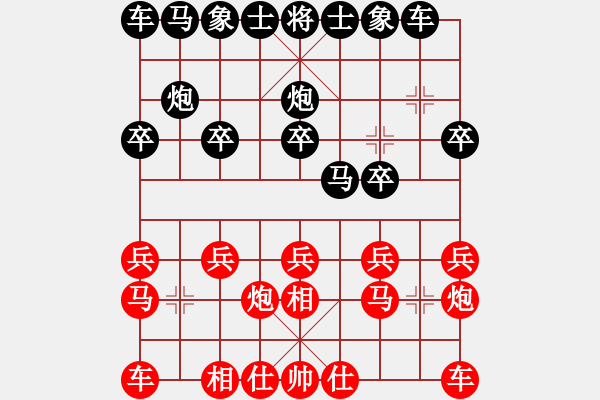 象棋棋譜圖片：伊可人[963125967] -VS- 大男人[309059956] - 步數(shù)：10 