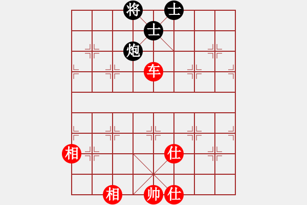 象棋棋譜圖片：【雙車和車炮雙士】2車已占中（守方） - 步數(shù)：9 