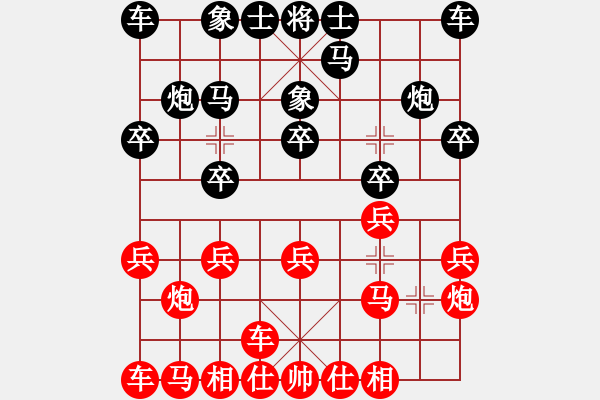 象棋棋譜圖片：241局 E02- 仙人指路進(jìn)右馬對飛象-龐統(tǒng)(2250) 先負(fù) 小蟲 名手引擎23層(2653) - 步數(shù)：10 