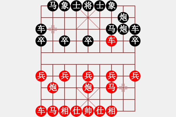 象棋棋譜圖片：無(wú)心[1020349726] -VS- ◆◇ ﹏俊ヽ[627834024] - 步數(shù)：10 