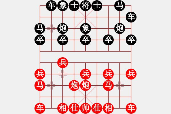 象棋棋譜圖片：孤獨九劍[1398401361] -VS- 玉山共青[2629524843] - 步數：10 