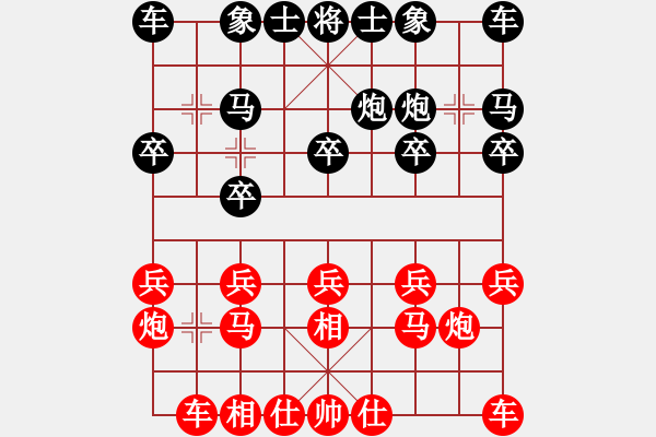 象棋棋譜圖片：無名小卒(月將)-和-霸者之劍(月將) - 步數(shù)：10 