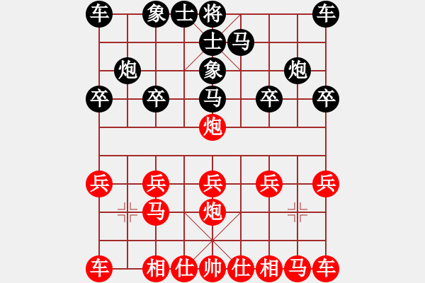 象棋棋譜圖片：橫才俊儒[紅] -VS- 曹老[黑] - 步數(shù)：10 