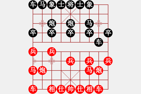 象棋棋譜圖片：奴家嫁人(6段)-勝-英雄劍(9段) - 步數(shù)：10 