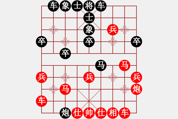 象棋棋譜圖片：風(fēng)聲再起(2段)-勝-老虎王厲害(3段) - 步數(shù)：30 