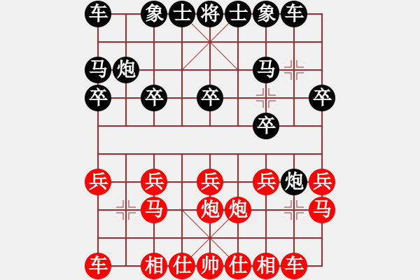 象棋棋谱图片：张雷雷先和李越川 - 步数：10 
