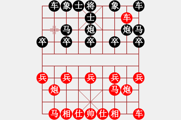 象棋棋譜圖片：空白推演棋盤[一] - 步數(shù)：10 