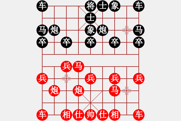 象棋棋譜圖片：葬心紅勝zhhd1234dyw【仙人指路進(jìn)右馬對飛象】 - 步數(shù)：10 