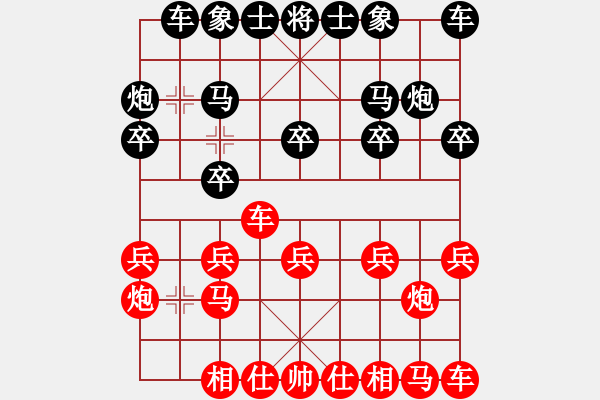 象棋棋譜圖片：起馬局（黑勝） - 步數(shù)：10 