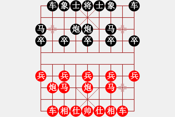 象棋棋譜圖片：夢醒【紅】vs影子【黑】 - 步數(shù)：10 