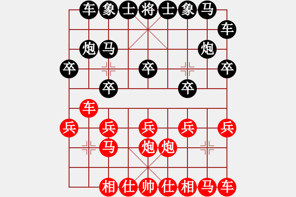 象棋棋譜圖片：鐵觀音(2段)-勝-溫州老郭(3段) - 步數(shù)：10 