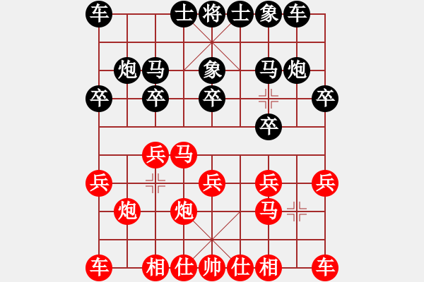 象棋棋谱图片：苗永鹏 先和 邓如军 - 步数：10 