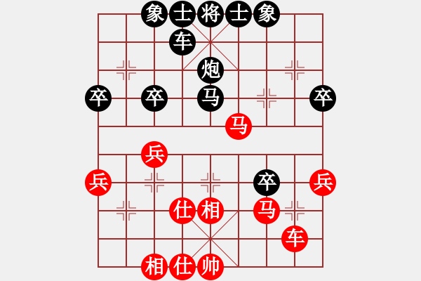 象棋棋譜圖片：勤可補(bǔ)拙[紅] -VS- 橫才俊儒[黑] 春節(jié)19 - 步數(shù)：40 